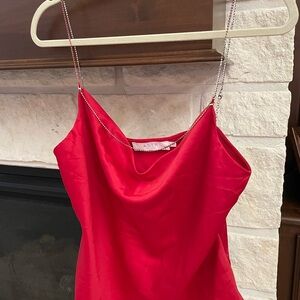 ASTR Scarlet Cowl Neck Camisole- dressy- size L